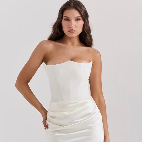House of CB White Persephone Dress in Size XS
